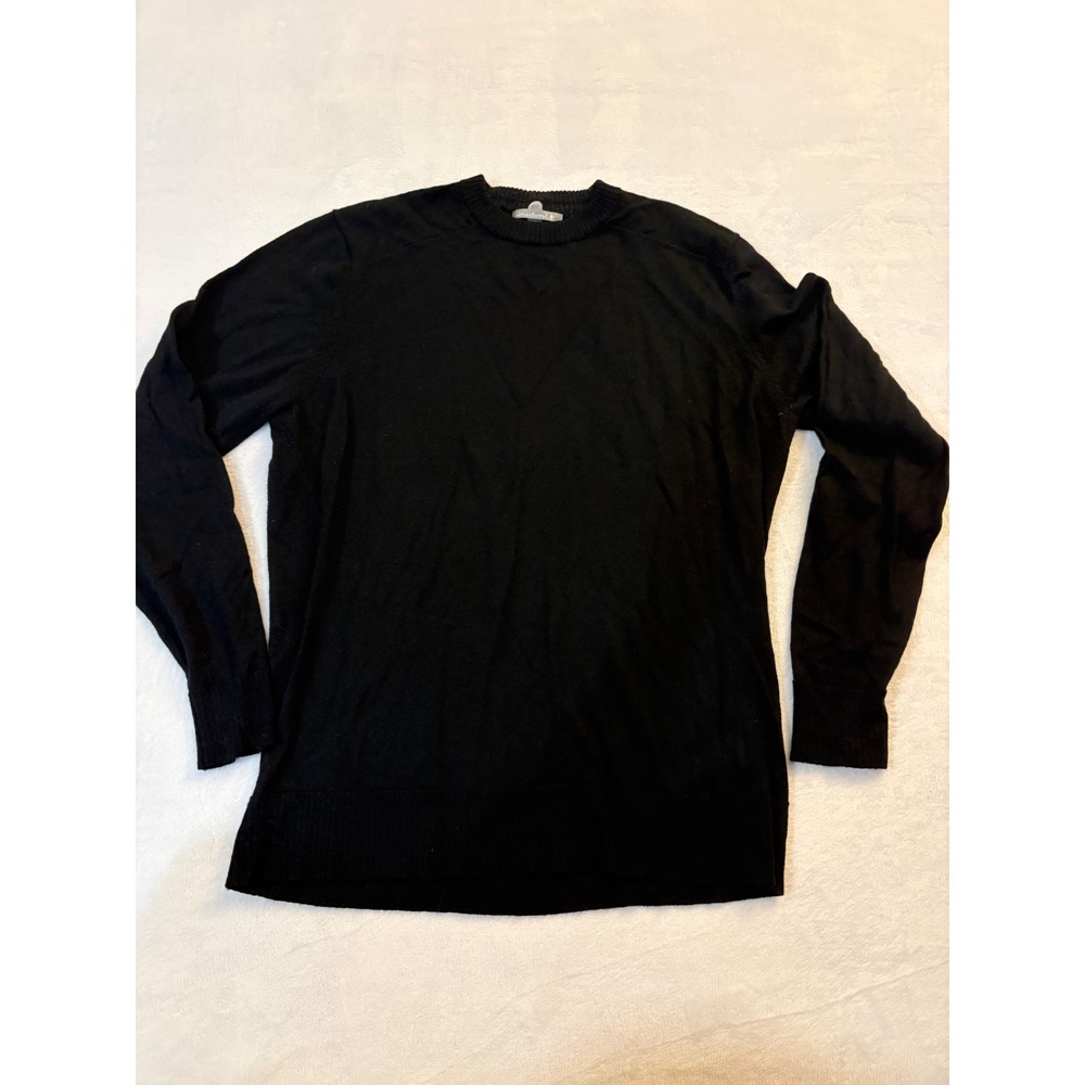 Smartwool Black Merino Wool Blend Crew Neck Long Sleeve Sweater Women Large